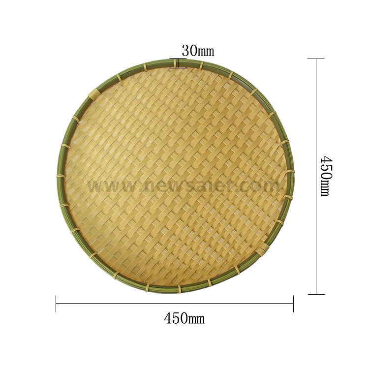 Customized Bamboo-liket PP Rattan Basket for Vegetables in The Supermarket