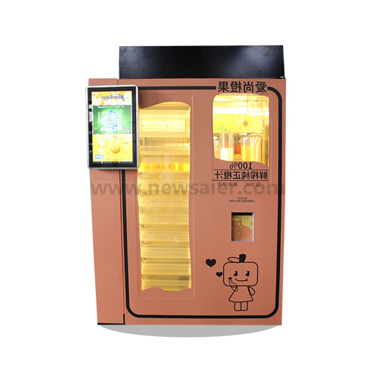 Freshly Squeezed Orange Juice Vending Machine Automatic With Coin /Cash Payment