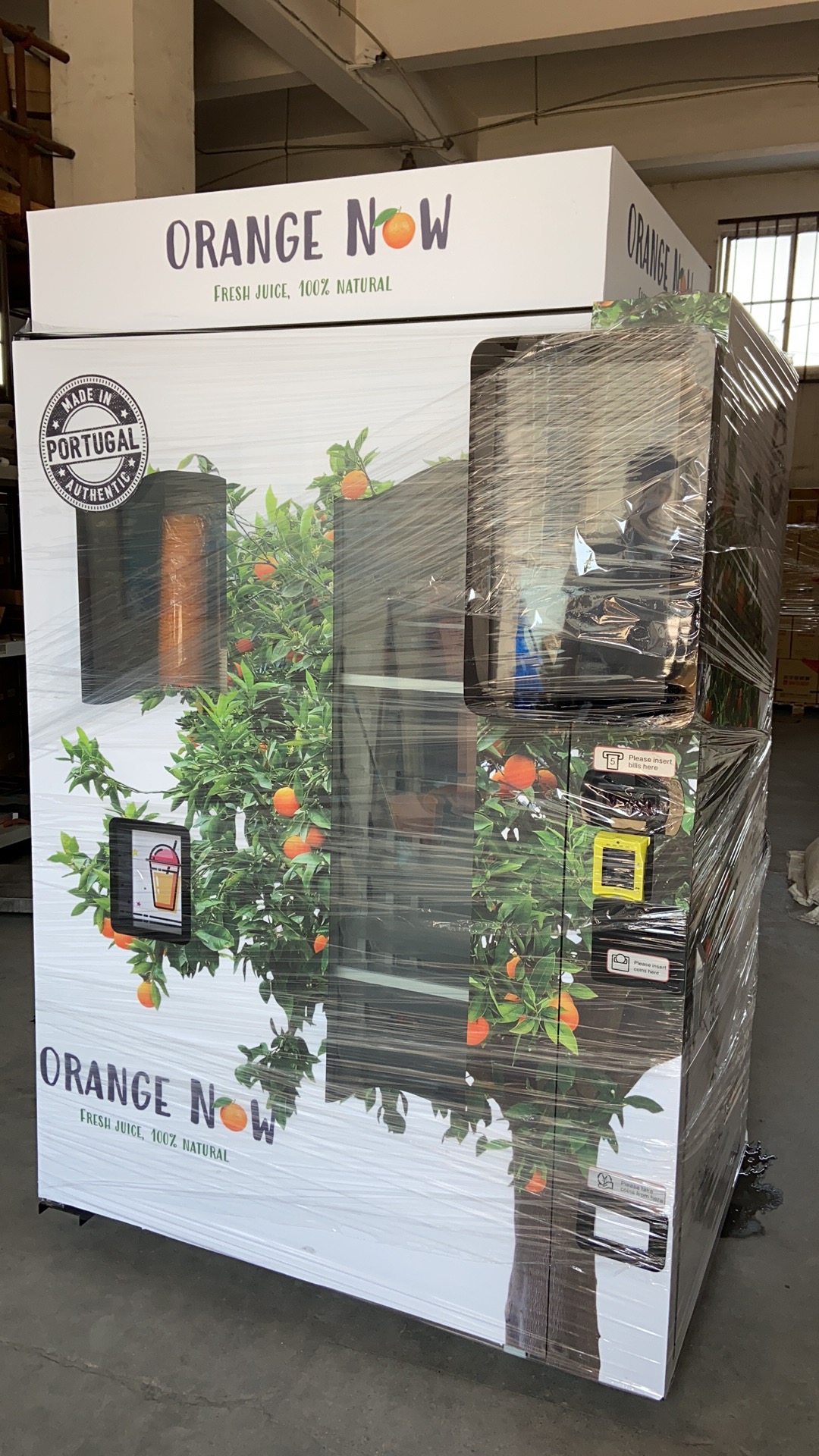 orange juice vending machine 
