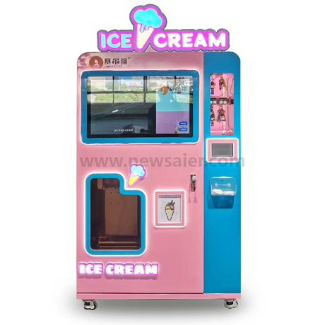 Soft Ice Cream Maker Vending Machine 