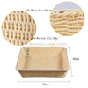Square Imitation Bread And Fruit Basket