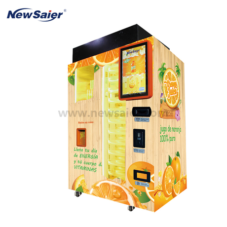 Automatic Fresh Squeezed Orange Juice Vending Machine Support All Kinds of Language
