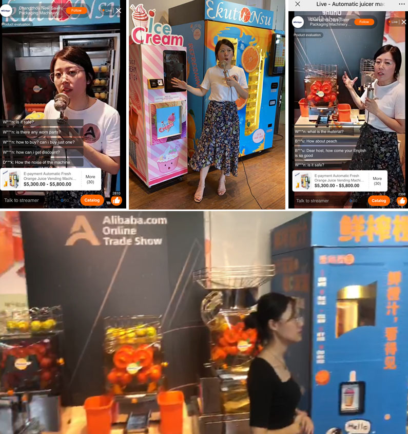 orange juice vending machine