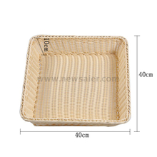 Square Imitation Bread And Fruit Basket