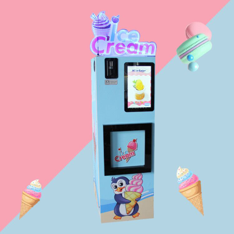 Enjoy in the summer-into the soft world (cone soft ice cream vending machine)