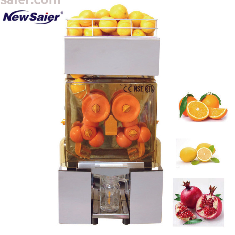 Orange Juice Machine Automatic Citrus Juicer with Auto Feed Hopper 2000E-4S