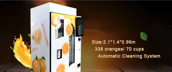 fresh squeezed orange juice vending machine
