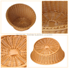 round bevel cheap wholesale pp rattan basket