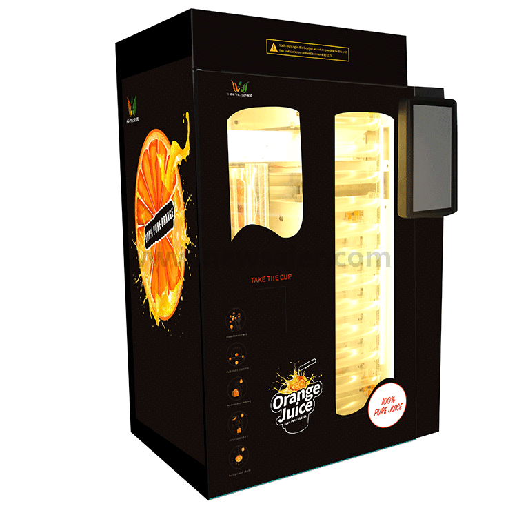 Automatic Fresh Squeezed Orange Juice Vending Machine Support All Kinds of Language